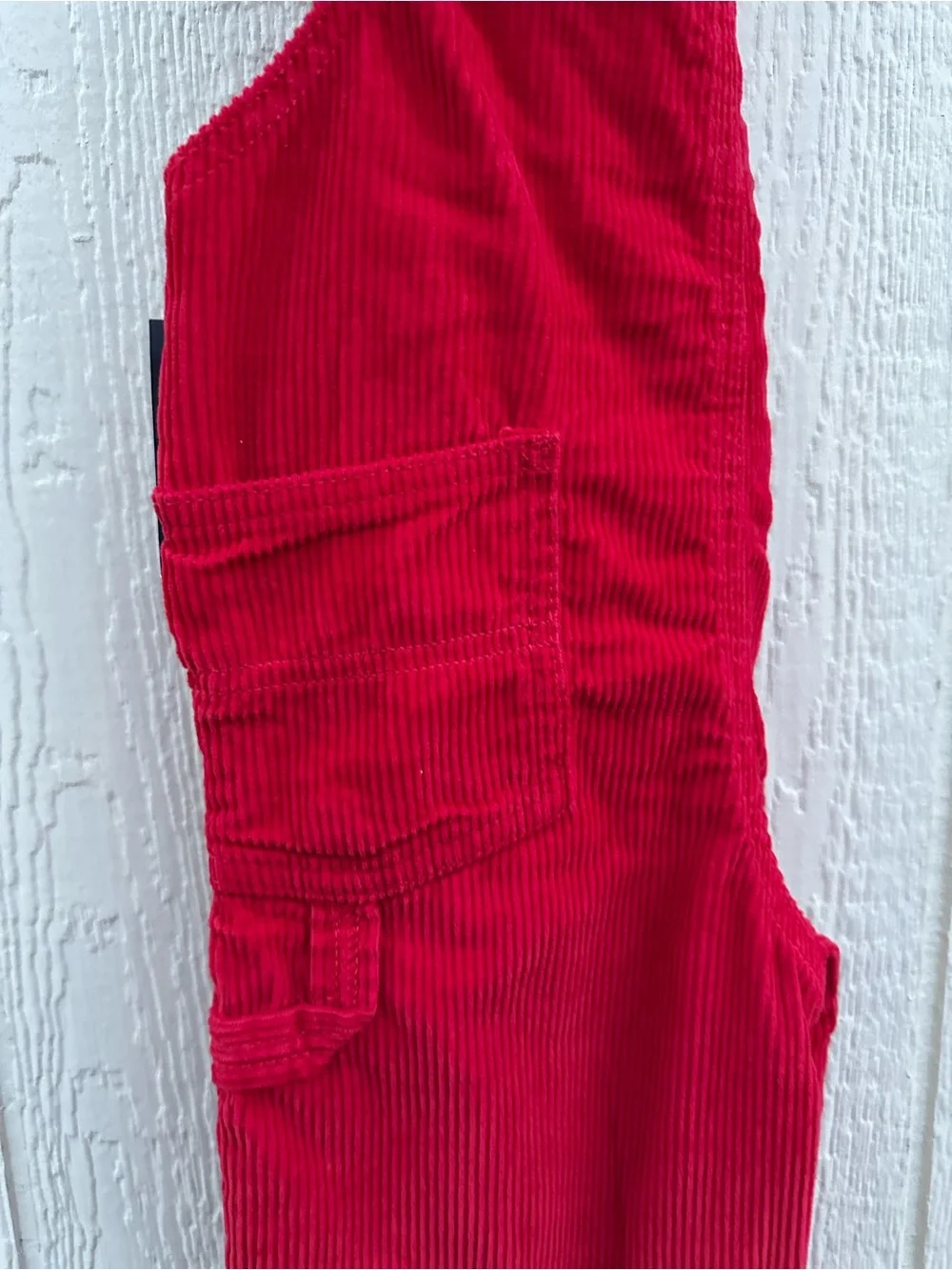 OshKosh B'gosh Bright Red Corduroy Kids Overalls